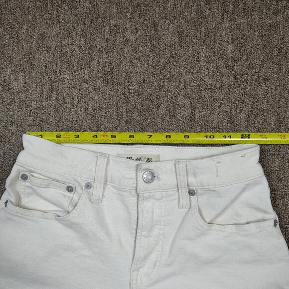 MADEWELL Jeans Women's 25P White Perfect Vintage Wide Leg Crop Stretch Denim - Picture 5 of 8